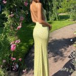 Women Spaghetti Strap Casual Maxi Dresses Sleeveless Cami Dress Party Club Bodycon Dress - Image 5